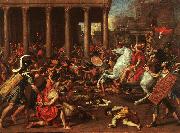 Nicolas Poussin The Conquest of Jerusalem oil painting